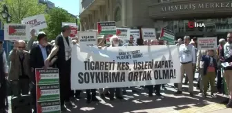 İsrail'le ticari ilişkilerin son bulması için eylem yapıldı