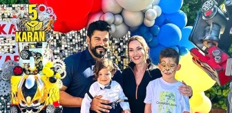 Fahriye Evcen ve Burak Özçivit'in oğulları Karan'ın Transformers temalı doğum günü partisi