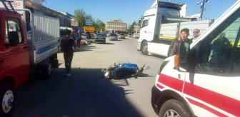Konya'da motosiklet ile tır çarpıştı, 1 kişi yaralandı