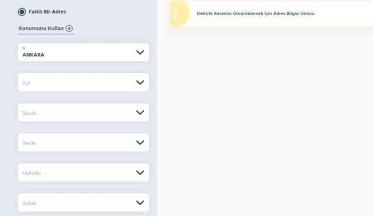 16 Nisan Ankara elektrik kesintisi! GÜNCEL KESİNTİLER! Ankara'da elektrikler ne zaman gelecek? Ankara'da elektrik kesintisi!