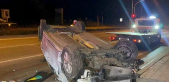 Eskişehir'de Otomobil Kaza Yaptı: Sürücü Yaralandı