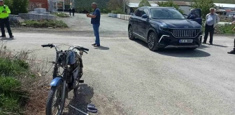 Konya'da motosiklet ile cip çarpıştı, 1 kişi yaralandı