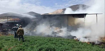 Burdur'da Çallıca Köyünde Yangın: 1 Yaralı, Bin Adet Saman Balyası Yanarak Kül Oldu