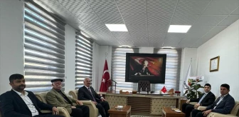 Doğanşehir Kaymakamı Mehmet Kılıç, Belediye Başkanı Mehmet Bayram'ı ziyaret etti