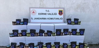 Edirne'de 1 Ton 8 Kilogram Gümrük Kaçağı Nargile Tütünü Ele Geçirildi