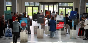 İstanbul Sabahattin Zaim Üniversitesi'nde Gazze için eylem çağrısı sergisi açıldı