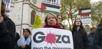 İngiltere'de İsrail'e silah satışına karşı protesto gösterisi düzenlendi