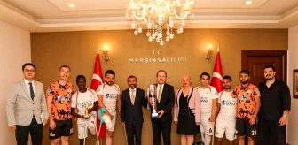Mersin Valisi Ali Hamza Pehlivan, Ampute Futbol Şampiyonlarını Kabul Etti