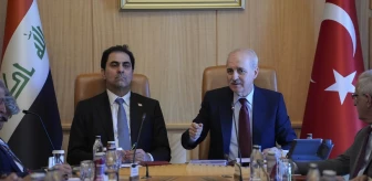 TBMM Başkanı Numan Kurtulmuş, Irak Temsilciler Meclisi Başkanvekili Muhsin Ali Ekber El Mendelavi ile görüştü