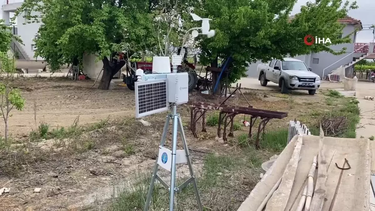 Alaşehir'de çiftçilere erken uyarı için meteoroloji istasyonları kuruldu