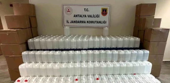 Antalya'da 3 Ton Kaçak ve Sahte Etil Alkol Ele Geçirildi