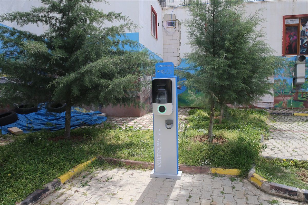 Tokat'ta Elektrikli Araç Şarj Ünitesi Kuruldu