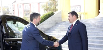 Macaristan Ankara Büyükelçisi Viktor Matis, Kütahya Valisi Musa Işın'ı ziyaret etti