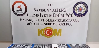 Samsun'da 20 araca ait 28 adet sahte plaka ele geçirildi, bir kişi yakalandı