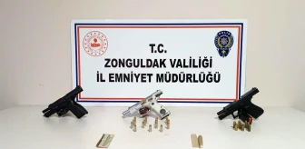 Zonguldak'ta yasadışı silah ve mühimmat ticareti operasyonunda 6 şüpheli yakalandı