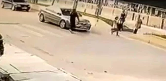 Çankırı'da Yaya Geçidinde Kıl Payı Kaza