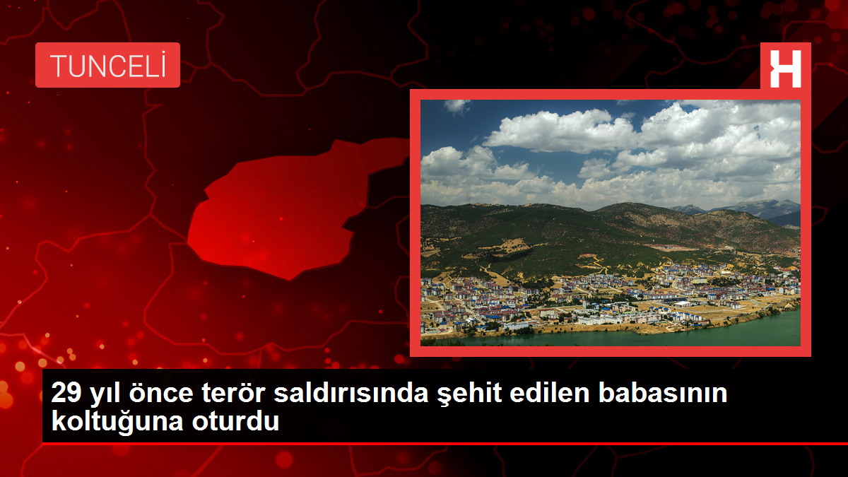 Tunceli'nin Nazımiye ilçesinde terör saldırısında şehit olan belediye başkanının oğlu belediye başkanı seçildi