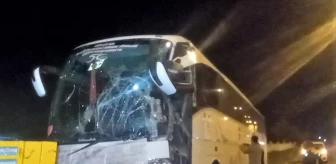 Aksaray'da otobüs ile tırın çarpıştığı kazada 3 kişi yaralandı