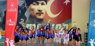 Manisa'da Okul Sporları Artistik Cimnastik İl Birinciliği Yarışmaları Tamamlandı