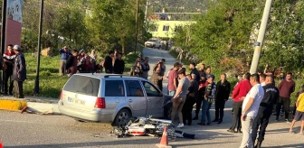 Karaman'ın Ermenek ilçesinde otomobil ile motosiklet çarpıştı: 2 yaralı