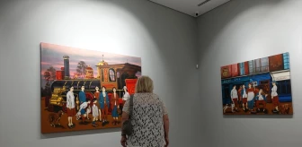 Ressam Orhan Umut'un 'Gece Görüşü' sergisi açıldı