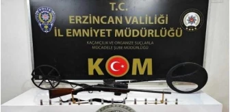 Erzincan'da define avcısı yakalandı