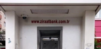 Zonguldak'ta ATM Yakılmaya Çalışıldı