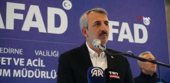 Edirne'de Destek AFAD Gönüllüleri Sertifikalarını Aldı