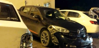 Ümraniye'de frenleri tutmayan otomobil 14 araca çarptı