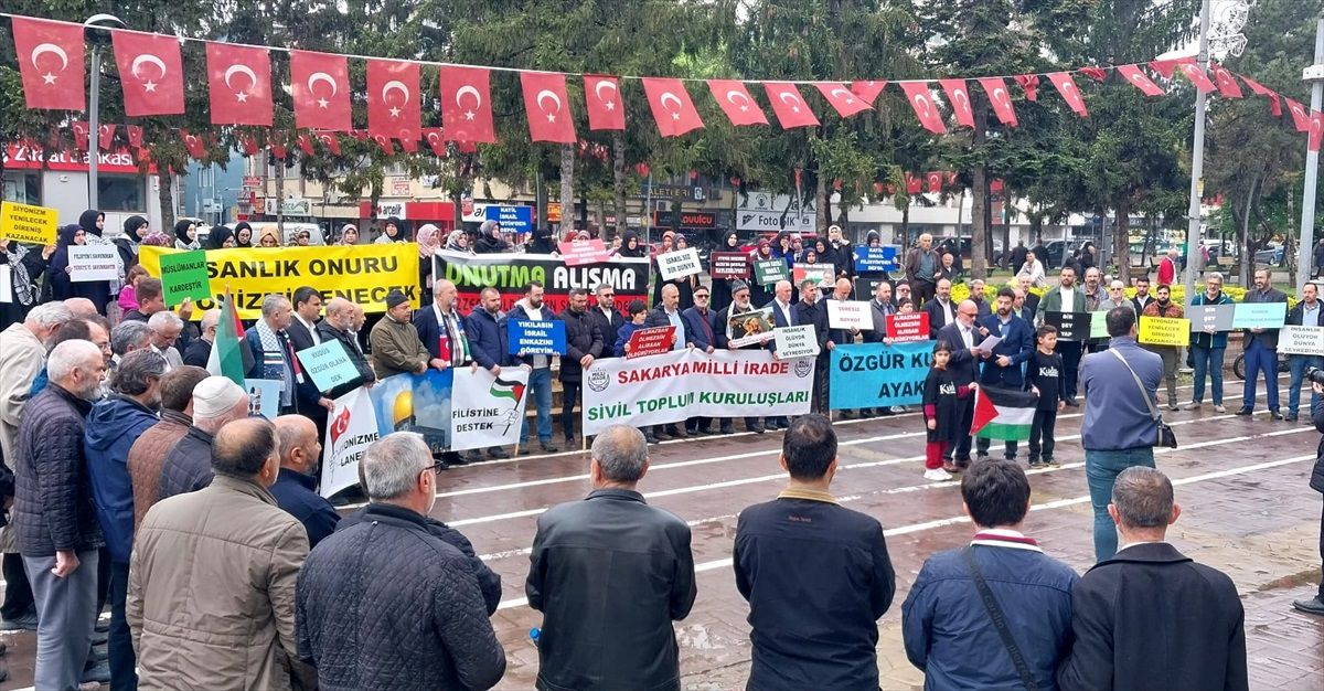Sakarya'da İsrail'in Gazze'ye yönelik saldırıları kınandı