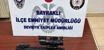 İzmir'de KADES ihbarı sonucu silah ele geçirildi