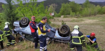 Karabük'te meydana gelen trafik kazalarında 2 kişi yaralandı