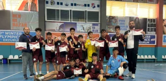 Ağrı'dan Okul Sporları Yıldız Erkekler Futsal Bölge Müsabakalarında birincilik