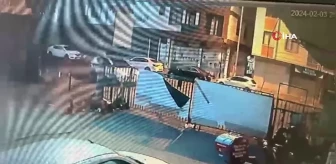 Kağıthane'deki otoparka el bombalı saldırı kamerada