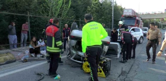 Kayseri'de Otomobil Takla Attı: 4 Yaralı