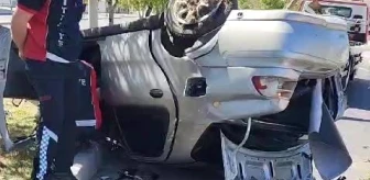 Niğde'de otomobil takla attı: 2 kişi yaralandı