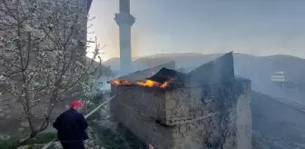 Tunceli'de camide çıkan yangın hasara neden oldu