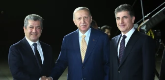 Cumhurbaşkanı Erdoğan, Irak'taki temaslarını tamamlayarak Erbil'e geldi