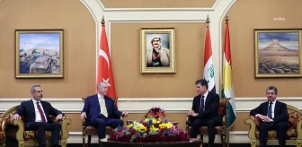 Erdoğan, Erbil'de Neçirvan ve Mesrur Barzani ile Görüştü