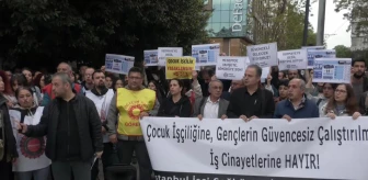 İSİG İstanbul Kadıköy'de Çocuk İşçiliğe ve İş Cinayetlerine Karşı Eylem Yaptı