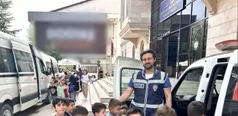 Anaokulu öğrencileri Polis Haftası'nda polislerle buluştu