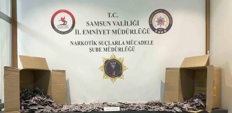 Samsun'da Narkotik Operasyonu: Binlerce Sentetik Ecza ve Osmanlı Sikkesi Ele Geçirildi