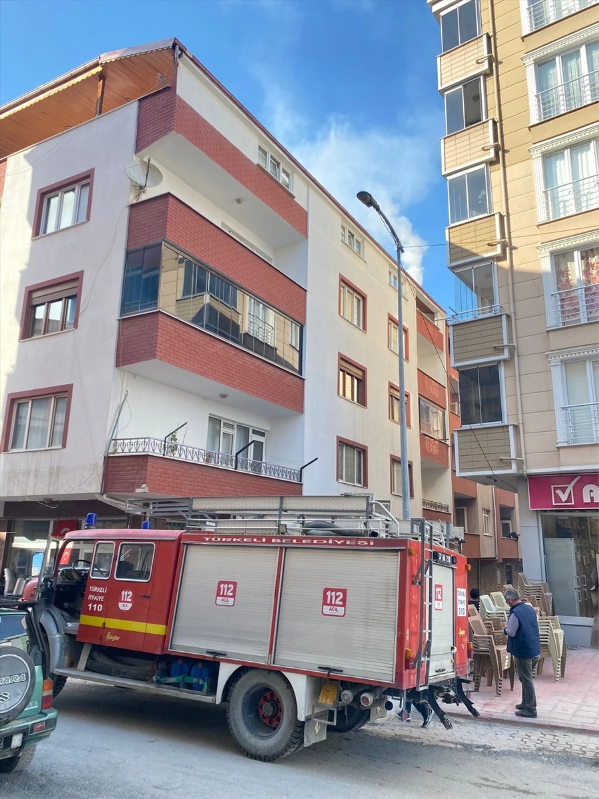 Sinop'un Türkeli ilçesinde çıkan baca yangını söndürüldü