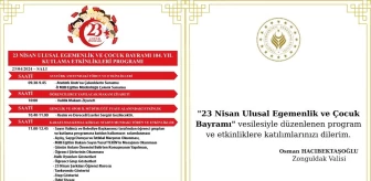 Zonguldak'ta 23 Nisan Ulusal Egemenlik ve Çocuk Bayramı Kutlamaları