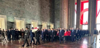 TBMM Başkanı Numan Kurtulmuş, Anıtkabir'deki 23 Nisan törenine katıldı