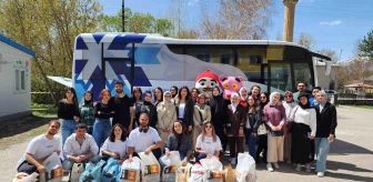 Erzurum Teknik Üniversitesi Öğrencileri Dumlu İlkokulu'nda Kütüphane Kurarak Çocukların Eğitimine Katkı Sağladılar