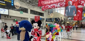 Antalya Havalimanı'nda 23 Nisan ve TBMM Açılışının 104. Yıl Dönümü Kutlamaları