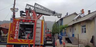 Seydişehir'de çıkan yangında dumandan etkilenen bir kişi hastaneye kaldırıldı