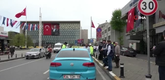 Taksim'de ticari taksi denetimi yapıldı