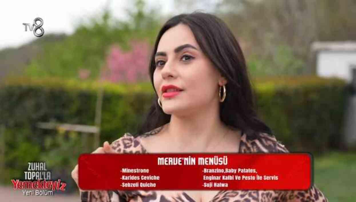 24 Nisan 2024 Yemekteyiz yarışmacısı Merve kimdir? Merve kaç yaşında, nereli? Zuhal Topalla Yemekteyiz yarışmacısı kim?